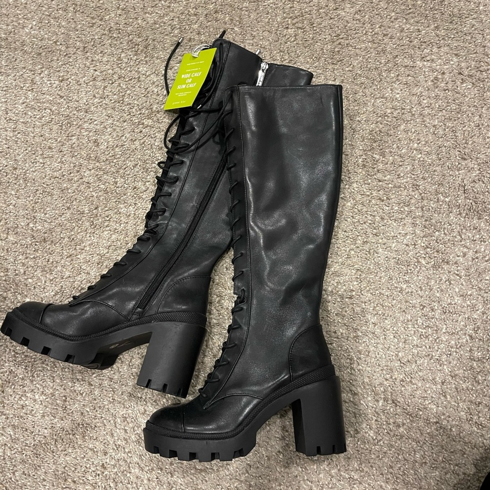 Gianni Bini High calf combat boots